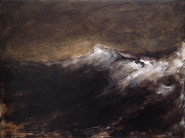 “Swelling sea”, acrylics on canvas, 30 x 40 cm, 2019