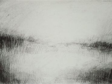 “Landschap”, 21 x 30 cm, charcoal on paper, 2012