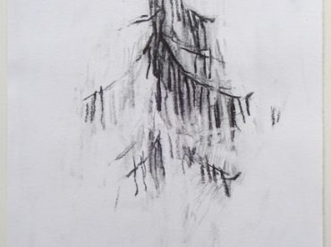 “Seraphim”, 30 x 20 cm, charcoal on paper, 2017