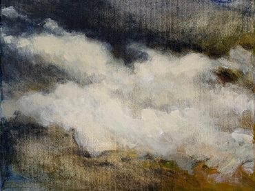 “Cloudscape”, acrylic on canvas, 24 x 30 cm, 2021