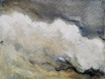 “Cloudscape”, acrylic on canvas, 24 x 30 cm, 2023